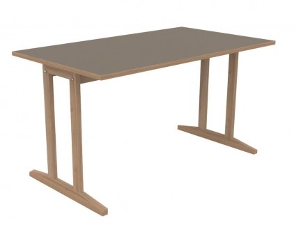 Table Soline piètement à dégagement latéral - 140x80 cm